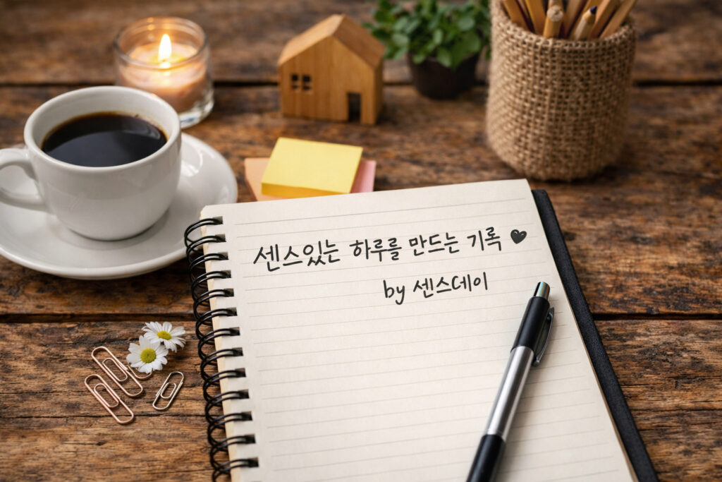 센스있는 하루를 만드는 기록